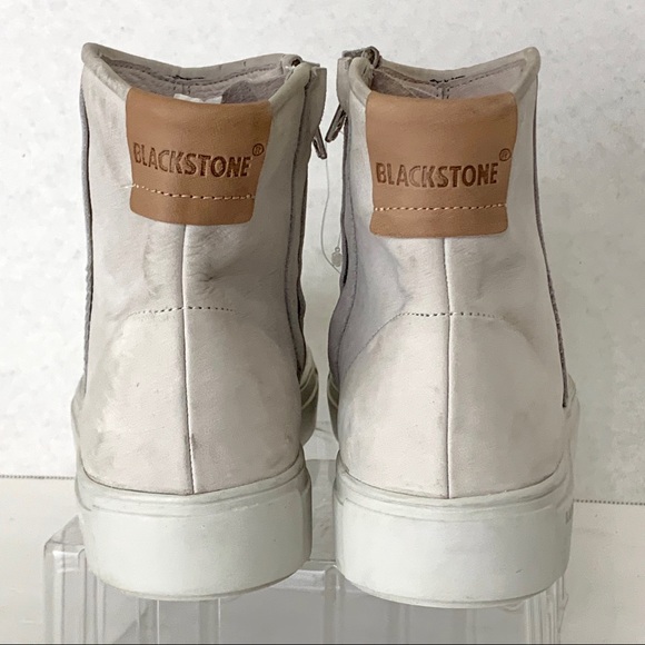BLACKSTONE High Top Sneaker Genuine Gray Leather - Picture 4 of 8